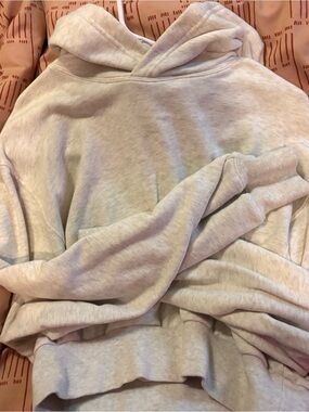 TNA Light Heather Gray Crewneck Hoodie